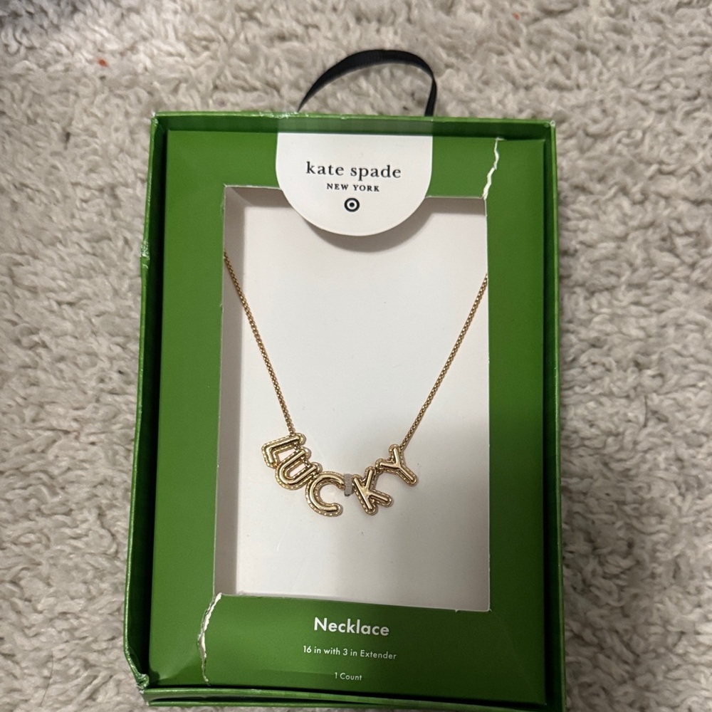 Kate Spade Gold 'Lucky' Letter Necklace